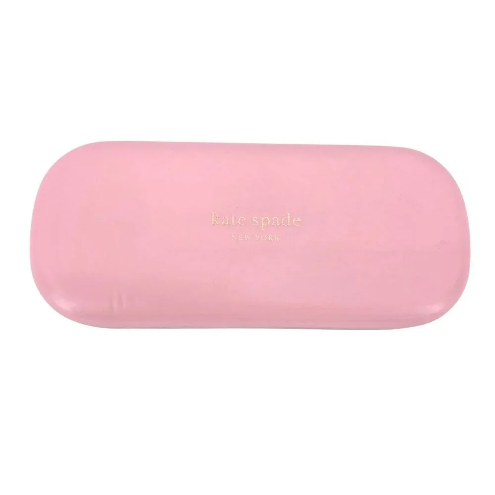 Kate Spade New York Glasses Hard Case Pink Green 6.25 X 2.75 X 2